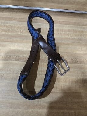 Mens Torino Leather Braided belt size 38fits 36-38" waist